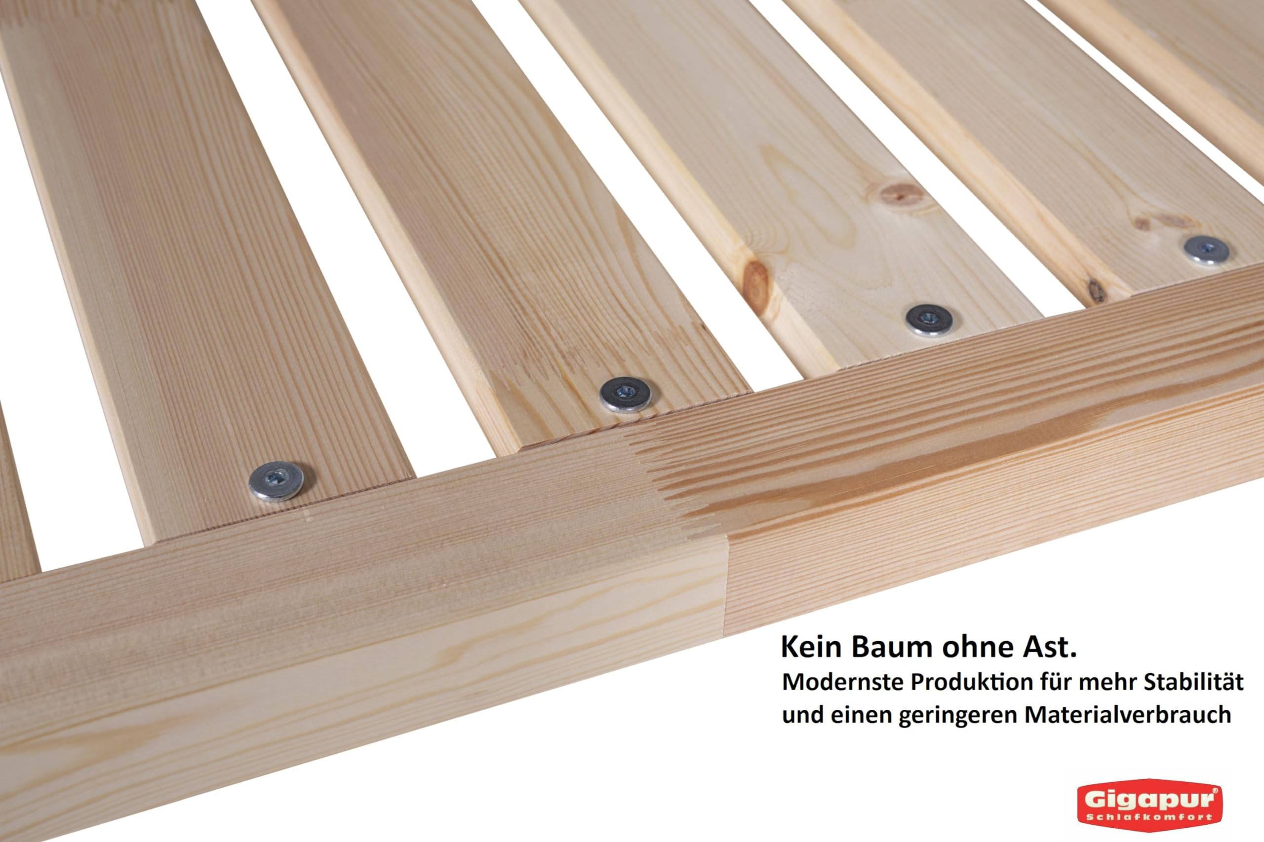 G56 XXL Massivholzbett 270x200 cm Kiefer Modul-Bett mit Lattenrost