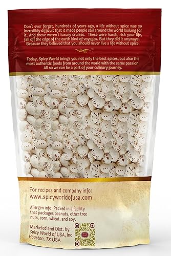 Miniatura 8 de Spicy World Phool Makhana (nuez de zorro, semillas de raíz de loto reventadas, semillas de lirio de agua reventadas), 7.05 oz (7 onzas) ~ Crudo liso
