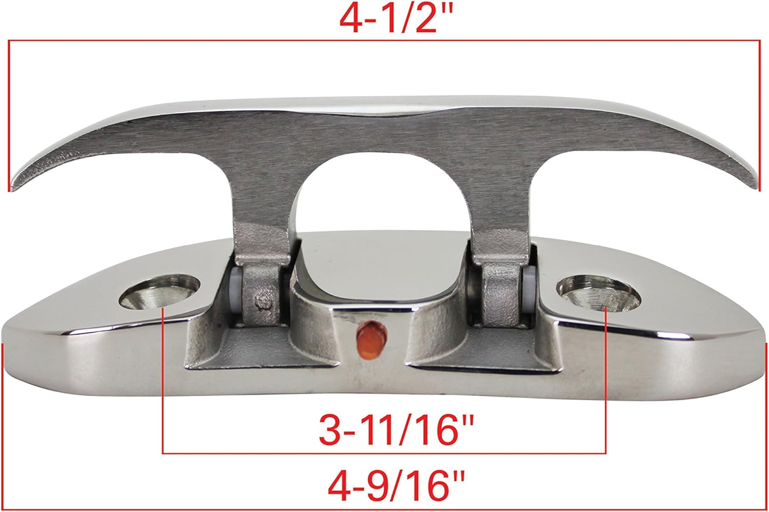 Extreme Max 3006.6631.4 Folding Stainless Steel Cleat - 4-1/2”, Value 4-Pack : Sports & Outdoors