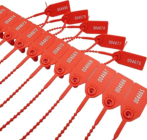 Miniatura 2 de 1000 sellos de envío, sellos de plástico para camiones, sellos de remolque, sellos de contenedores, sellos a prueba de manipulaciones, sellos de