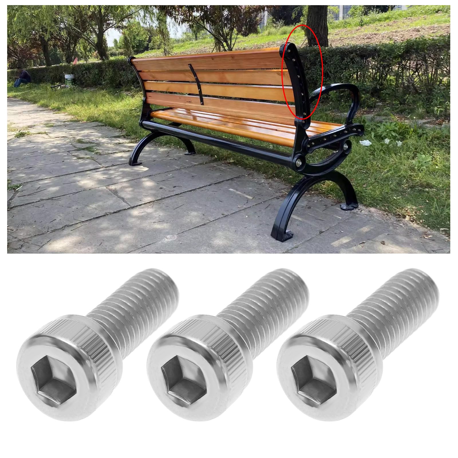 DBA Hardware - Viti Con Borchia A Bottone, 8 Mm, A2, M8 X 20 Mm (confezione Da 4), In Acciaio Inossidabile, Fissaggio Tramite Brugola