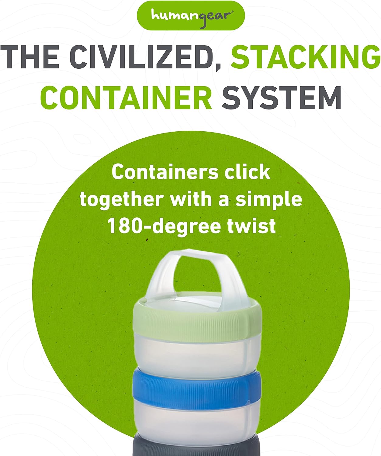 humangear STAX Interlocking Storage Container Set