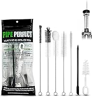 Vista 1 de Pipe Perfect Original (mediano) Paquete de cepillos multiusos de 7 piezas Limpiador de tuberías para kit de cepillo de limpieza de tuberías