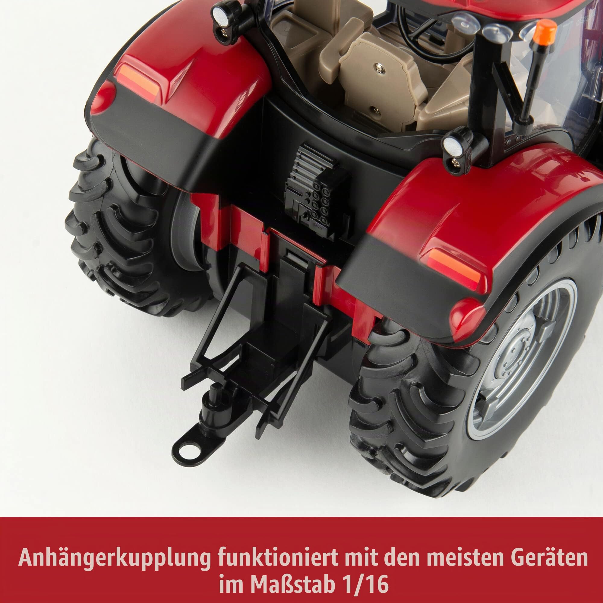 Big Farm Funkgesteuertes Case IH Maxxum 150 Traktor, Bauernhofspielzeug für Kinder, Maxxum 150 Traktor, 1:16 Maßstab, Geeignet für Sammler & Kinder ab 3 Jahren