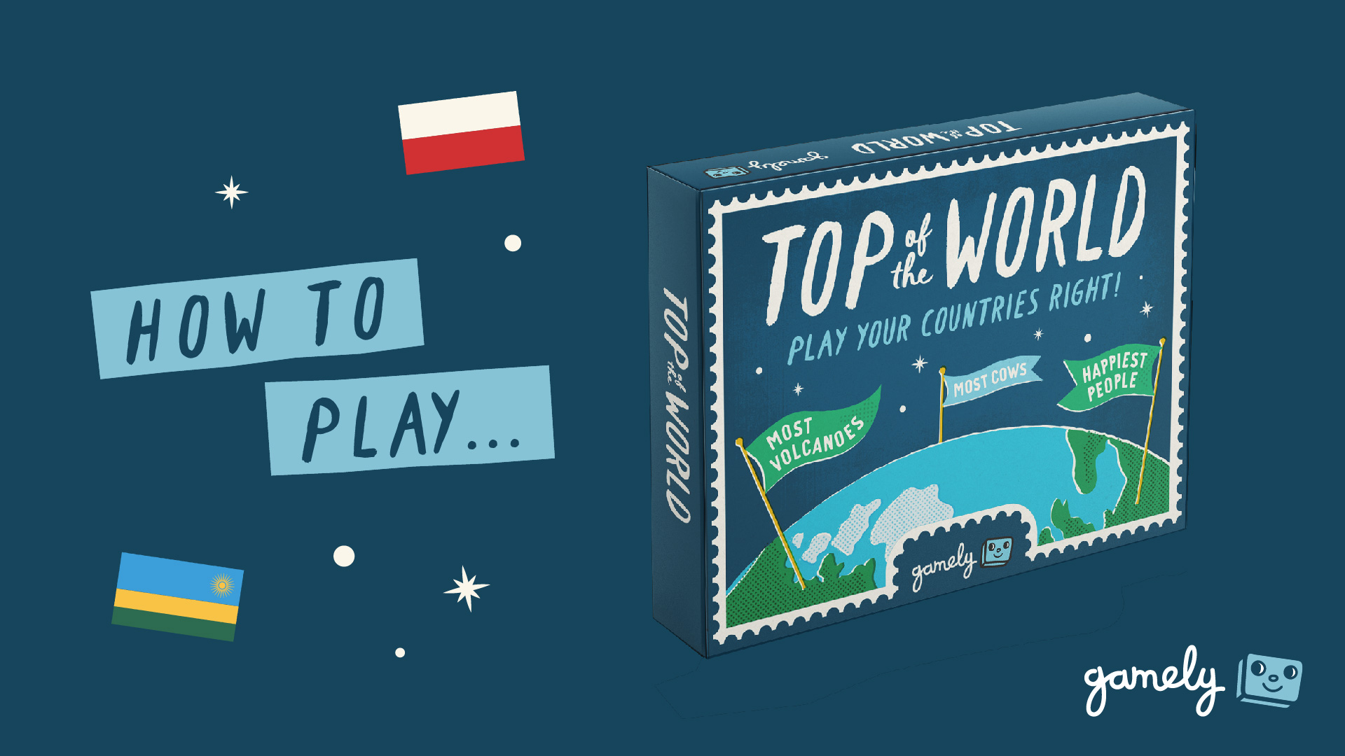 Top Of The World Card Game - Pocket-Sized Travel Trivia Game Of Global Top 10s, Ages 10+