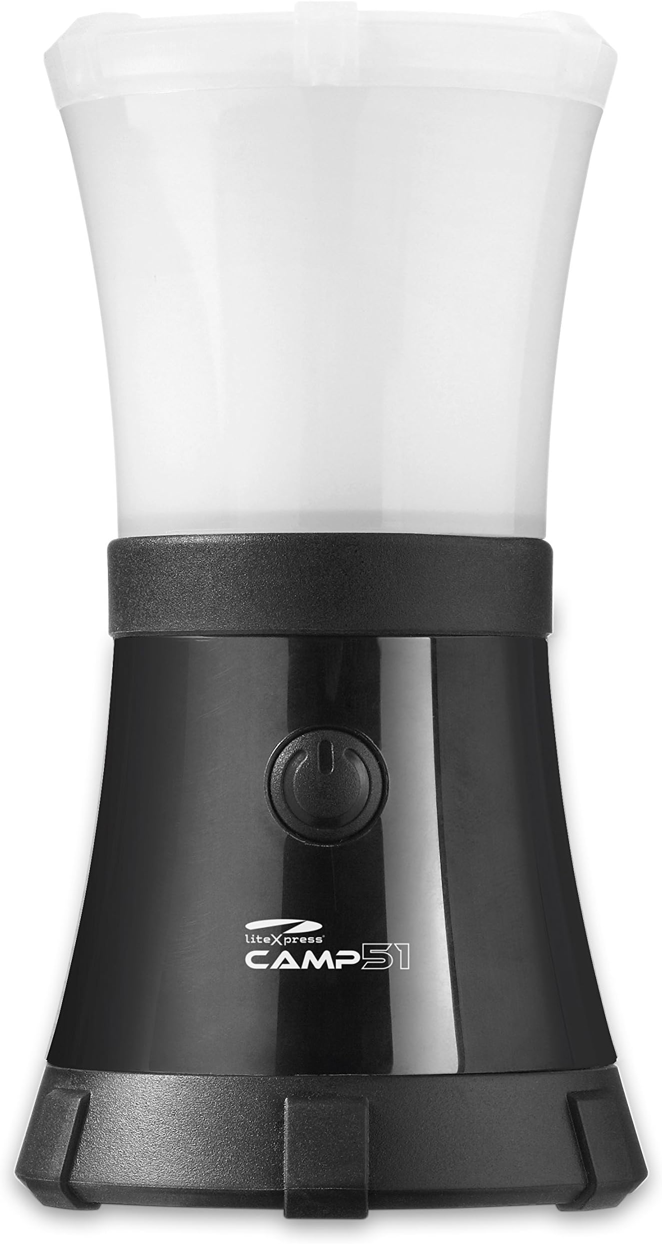 LiteXpress 51 Floatable Camping Lantern, up to 200 Lumen, Plastic Casing, Power Output Complies with ANSI Standard, Black