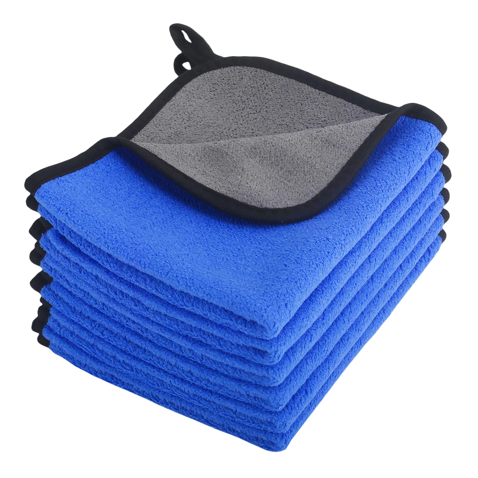 6PCS Microfibre Cloths, Car Cleaning Cloths, Car Care, Very Soft Polishing Cloth, Super Absorbent Drying Cloth, Lint Free Cleaning Towel for Household and Auto Washing, 30x40cm