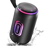 Portable Bluetooth Speaker, Bluetooth 5.4 Speaker, 30W Dual Speaker, 2.0 Channel, Deep Bass, 30H Playtime, Colorful RGB Lights, IPX7 Waterproof, TWS pairing for Outdoor/Home/Party/Travel, Gift Ideas
