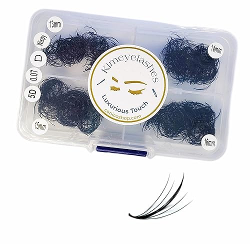 Miniatura 4 de 1000 Premade volume fans Mixed 4 lengths 9-12  11-14  13-16 CC, D Curl Wispy Handmade eyelash extensions supplies Russian volume lash promade fan 4D