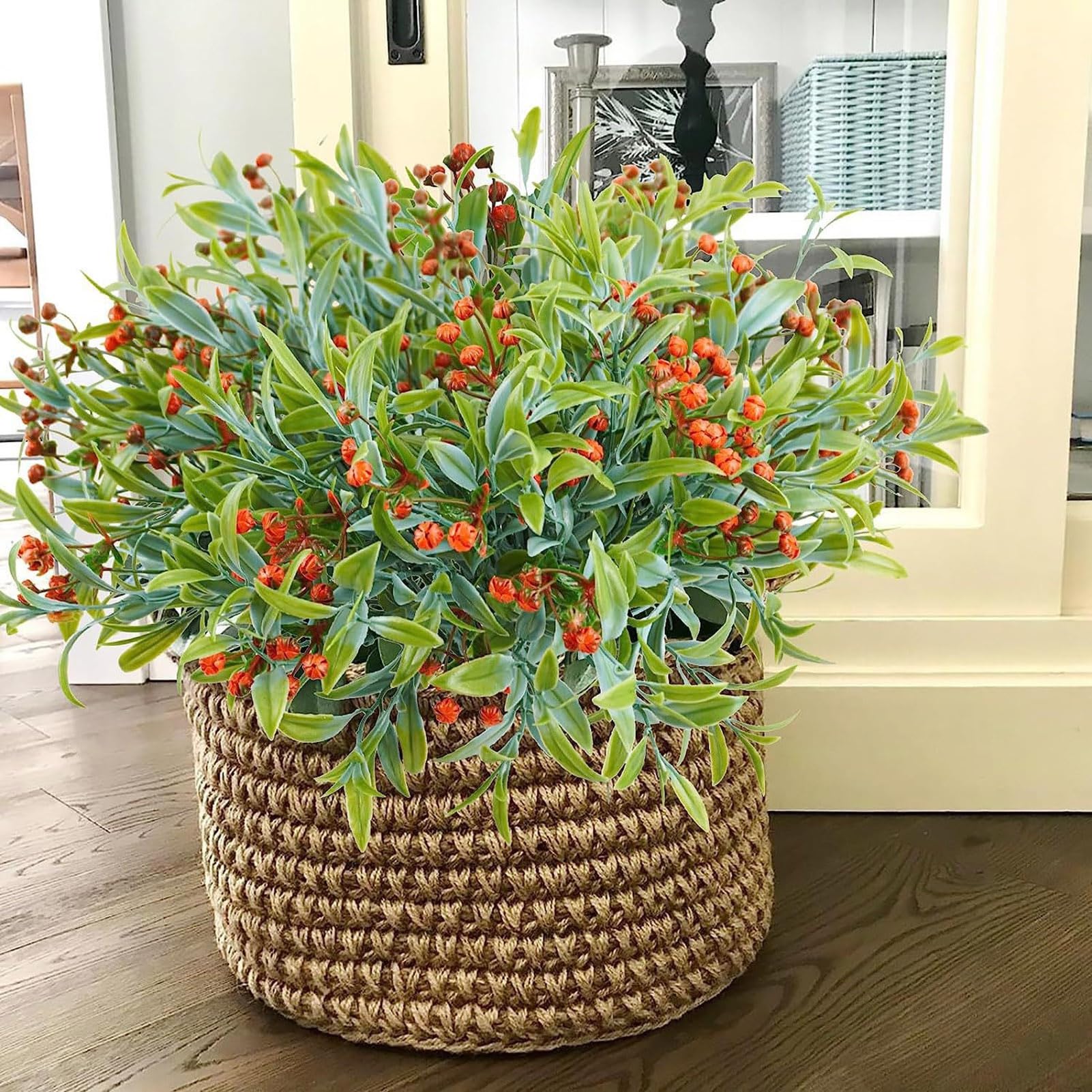 Amazon.de: Washranp Langlebige knstliche Blumen fr Fensterbank, 1  Stck/10 Stck, knstliche Pflanze, lebendige knstliche grne Pflanze fr  Party, ...