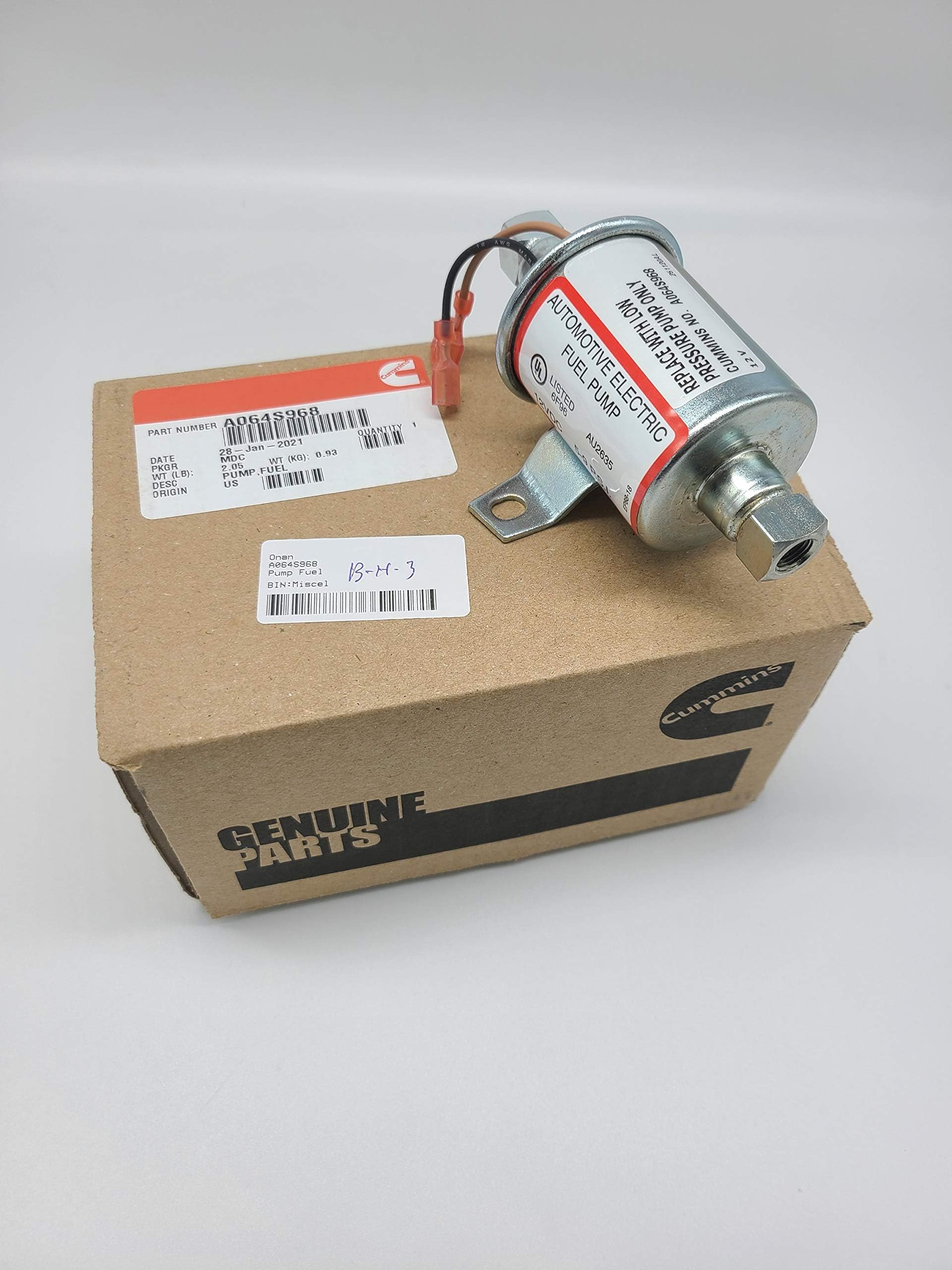 Onan A047N911 Replaced by A064S968 Fuel Pump 149-2646 Cummins Genuine OEM