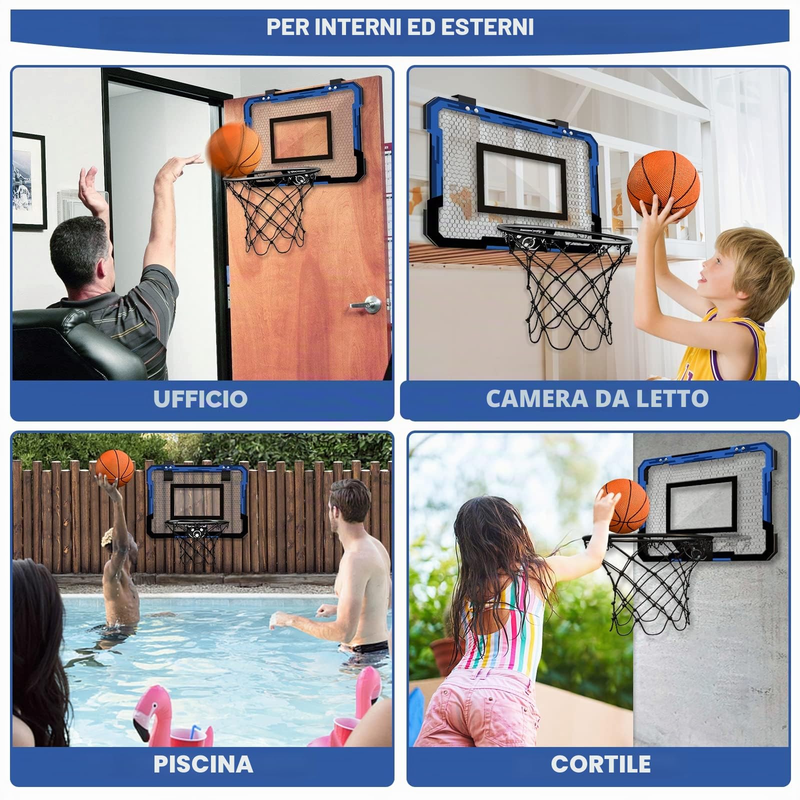 QDRAGON Mini Canestro Basket da Camera