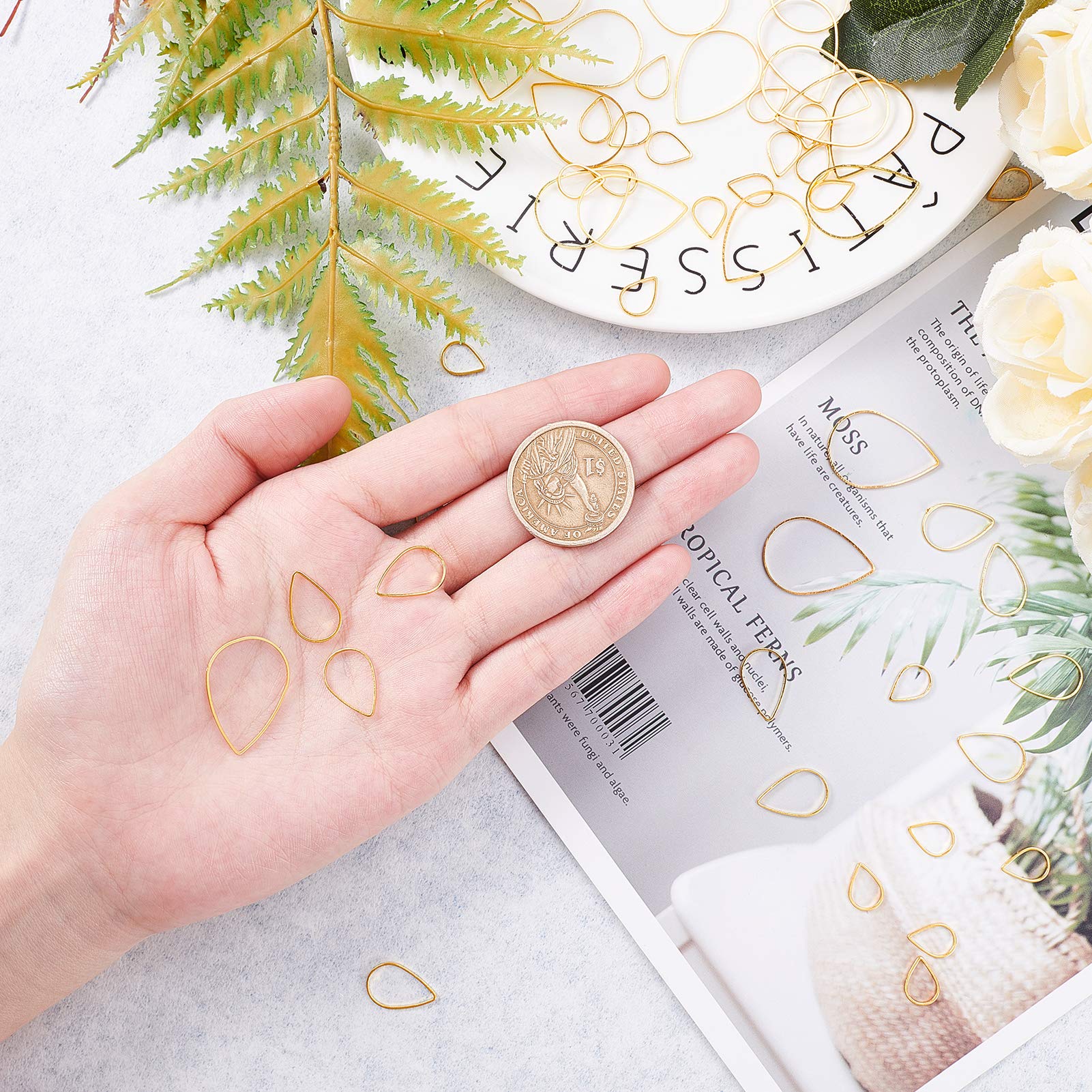 60 Anneaux De Liaison En Acier Inoxydable Pour Créations En Résine Et Bijoux Fantaisie