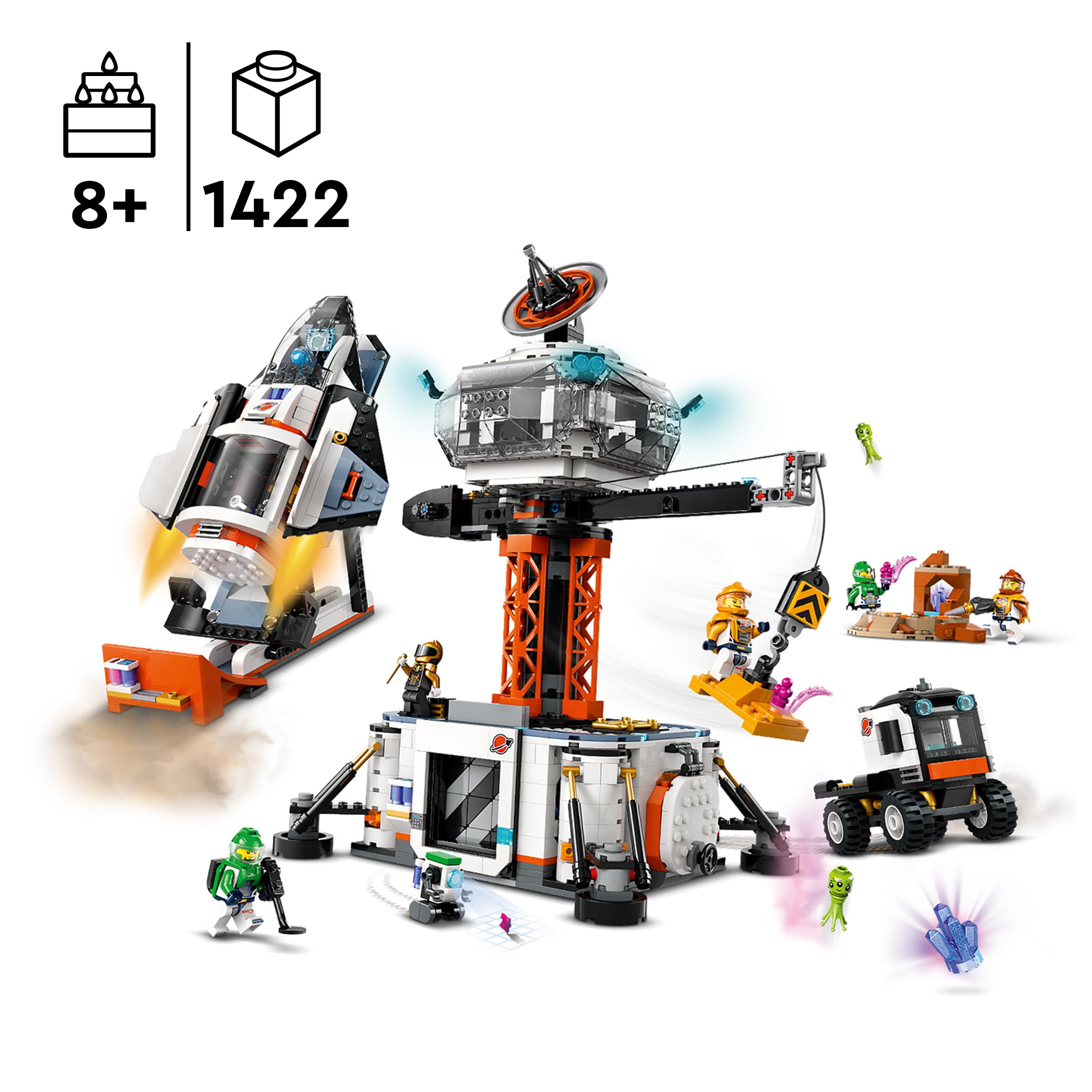 LEGO City Space Base with Launch Ramp and 6 Mini Figures