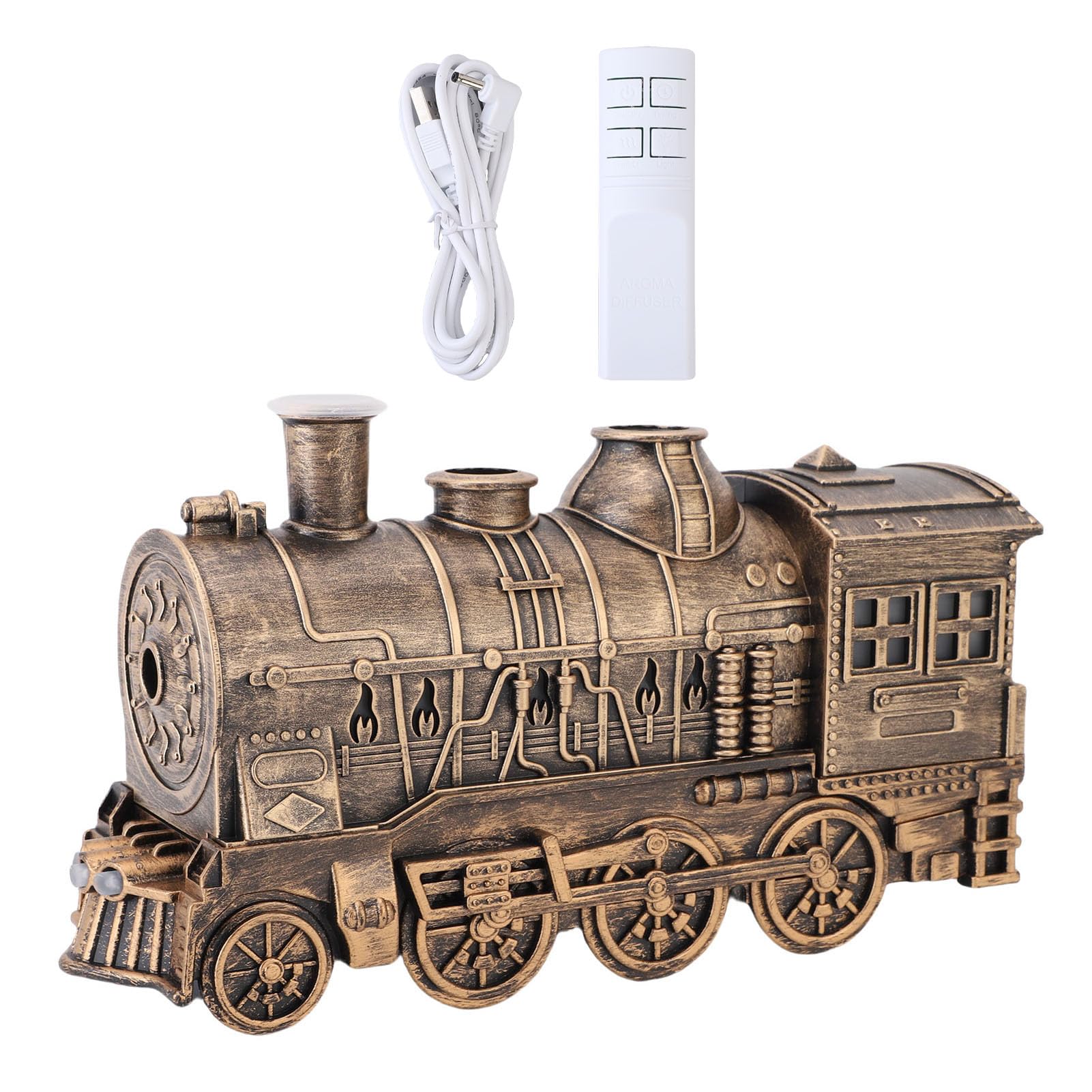 SENECESLI Zugdiffusor, 300 Ml Diffusor für ätherische Öle, Luftbefeuchter mit Kühlem Nebel, Aromadiffusor mit Zwei Sprühdüsen für Schlafzimmer, Büro, Schreibtisch