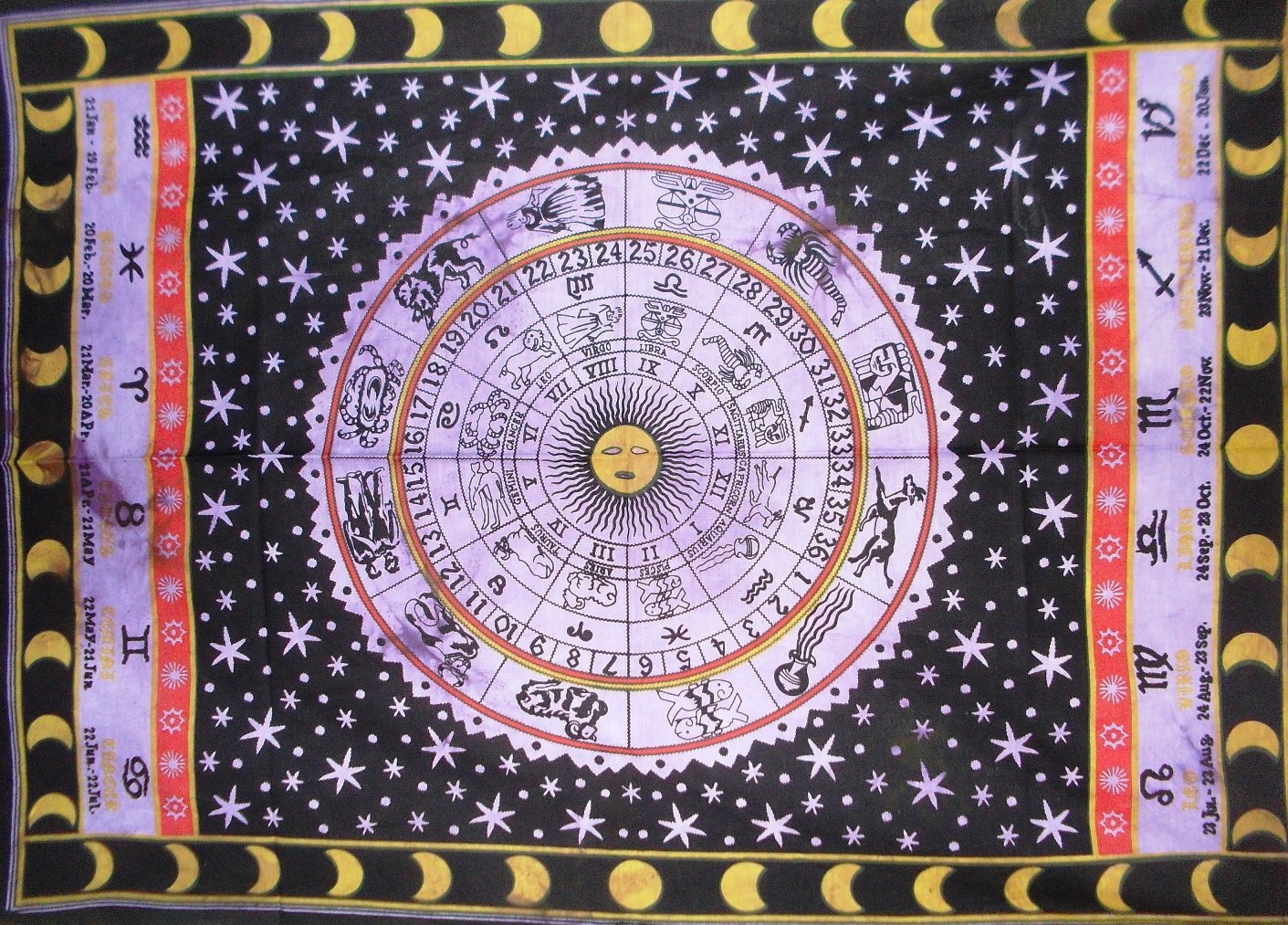 タペストリー India Amazon.co.jp: Traditional Jaipur 星座のタペストリー、インドの