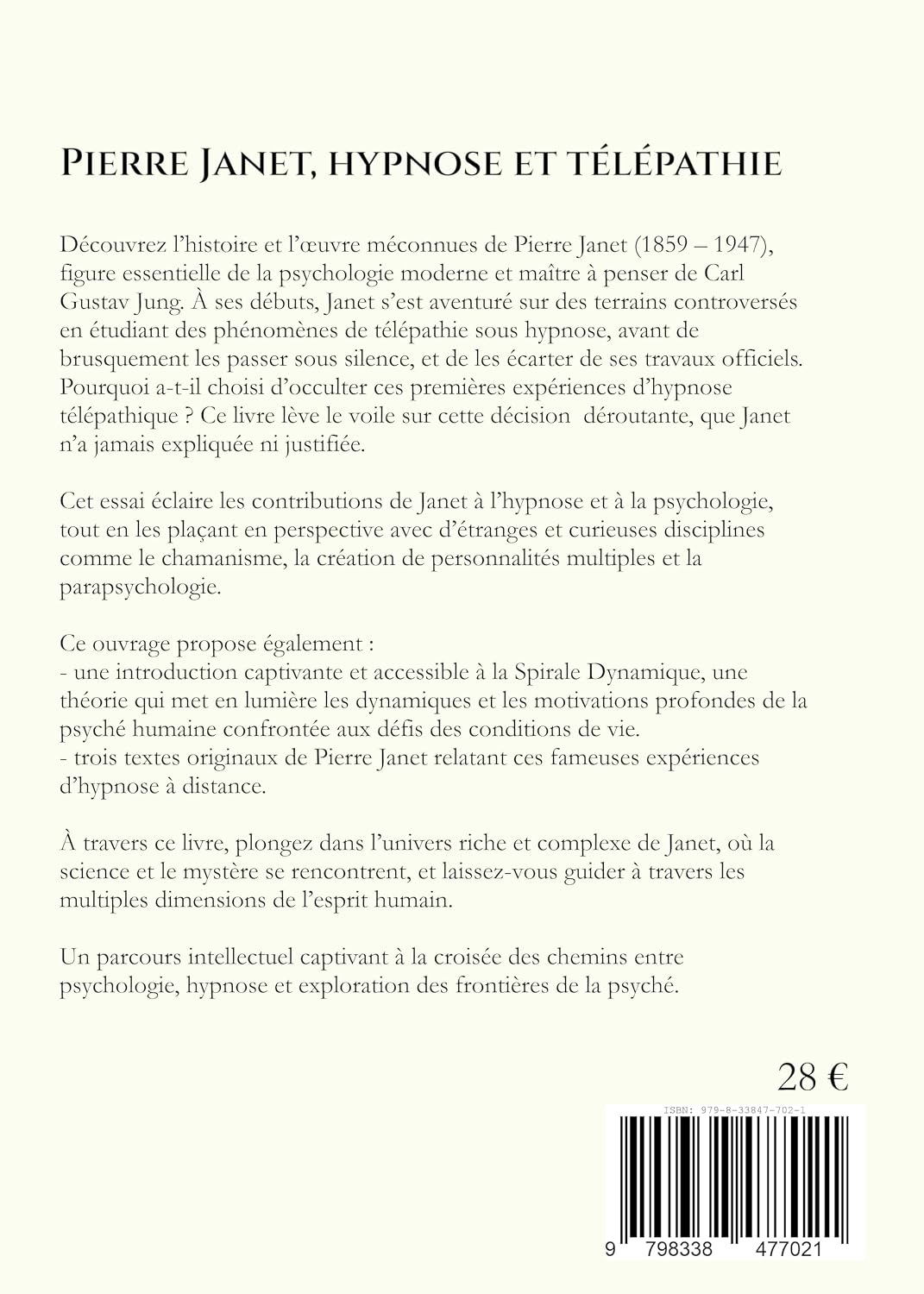 Pierre Janet, hypnose et télépathie (French Edition)