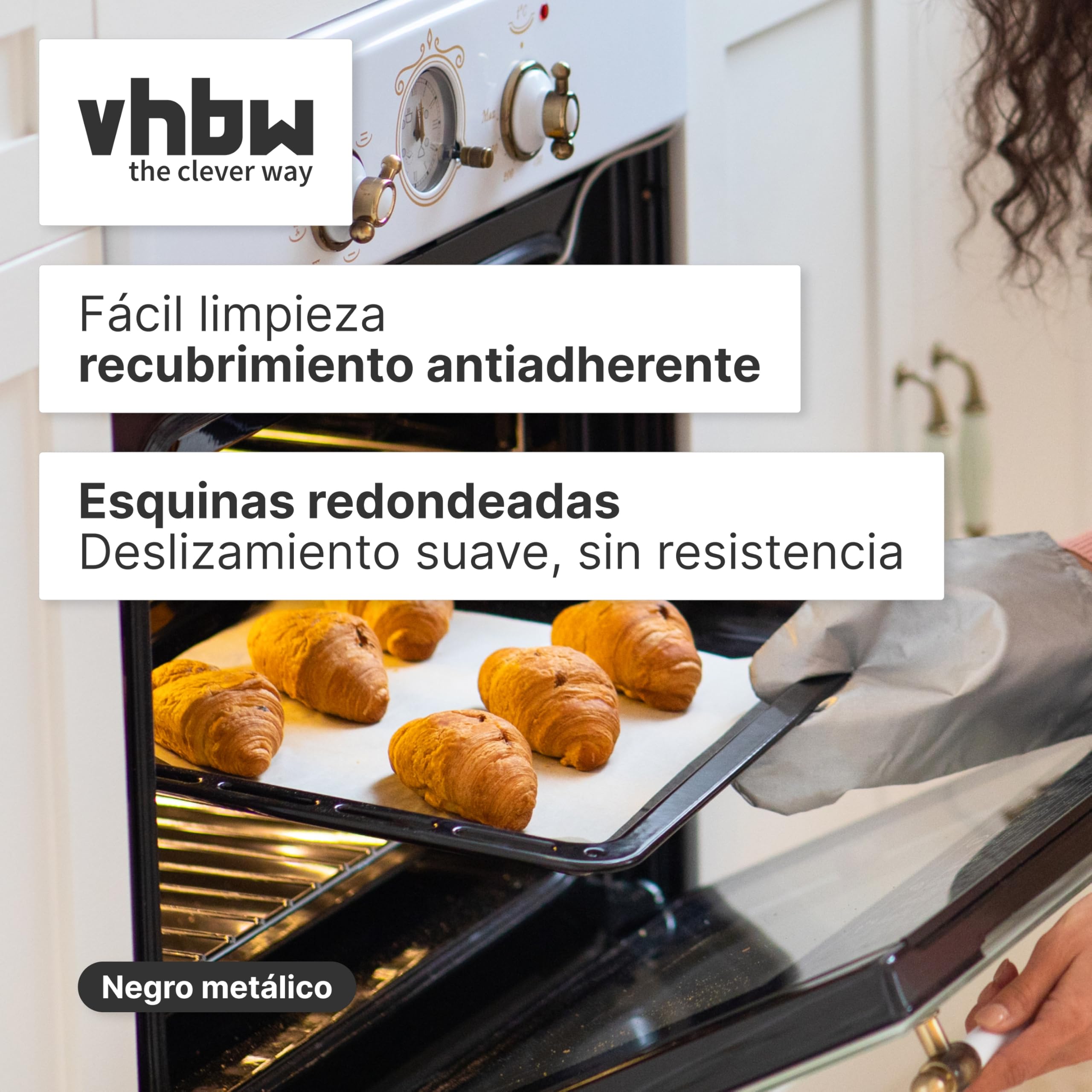 vhbw Bandeja reemplaza 11014334 para horno