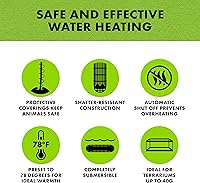Vista 3 de Zilla Calentador de reptiles acuáticos, totalmente sumergible, apagado automático, para terrarios de hasta 40 galones