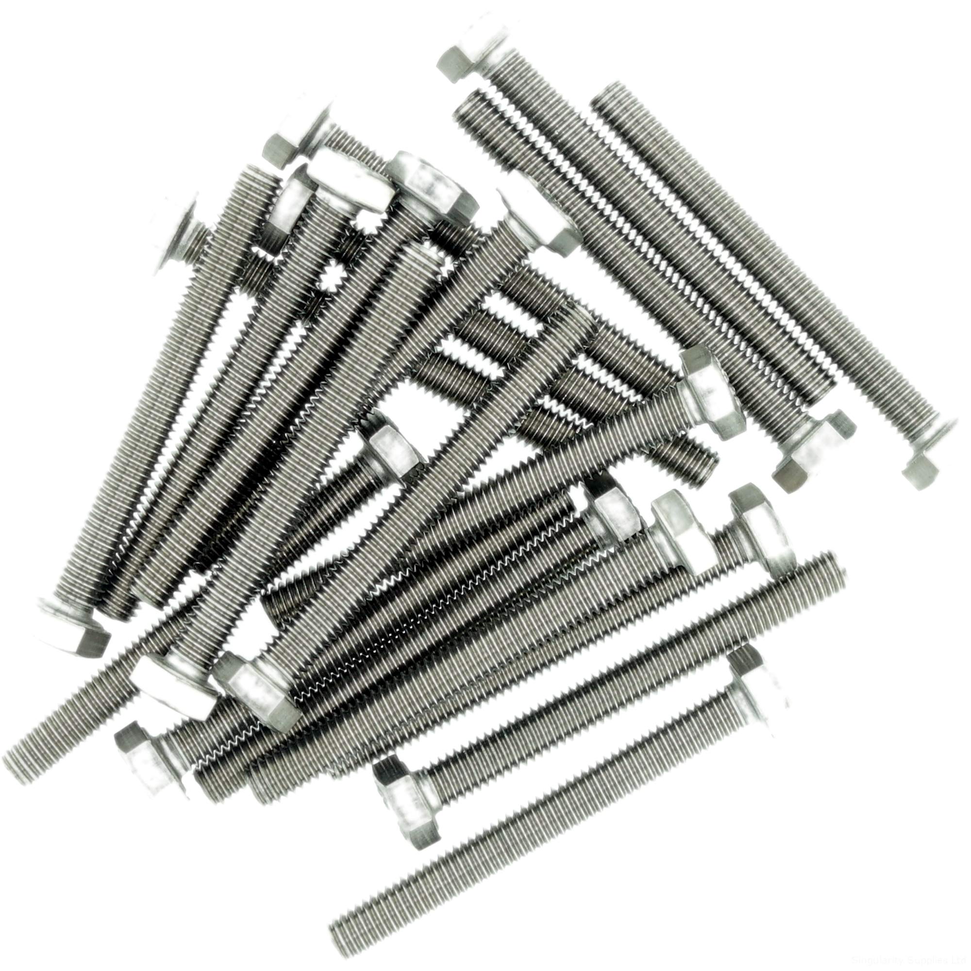 Viti Testa Esagonale M3 Set Viti Bulloni M3 A2 In Acciaio Inox Completamente Filettati Dadi E Rondelle - Testa Esagonale Bulloni E Dadi - Foto 8