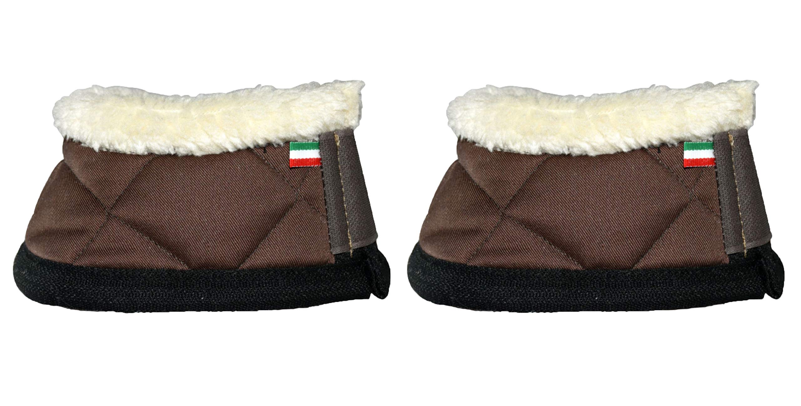 LOVEHORSES Ocieplacz do koronek z ekologicznej ceramiki. Stymuluje wzrost podkowy. Standard 100 certyfikowany przez Oeko-TEX® - 100% Made in Italy (ciemnobrązowy - duży)