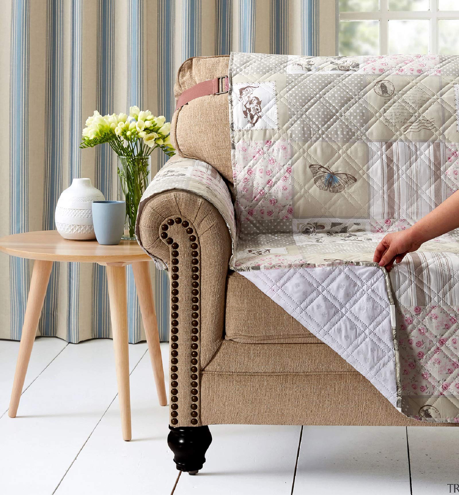 新品ソファーカバー ローズ色 マルチカバー ソファカバー 2人掛け 無地 ナチュラル 北欧 ソファー