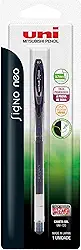 Caneta Gel Signo NEO UM-120, Uni-Ball, Preta, Blister c/1 unidade