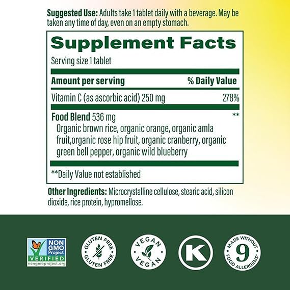 MegaFood Complex C, Vitamin C Immune Support Supplement, 60 Tablets