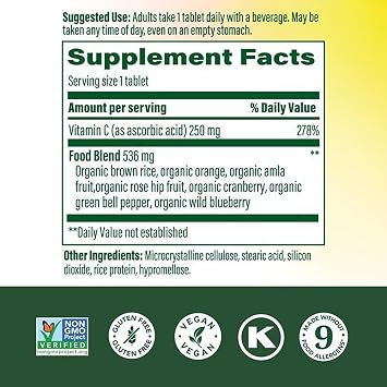 MegaFood Complex C, Vitamin C Immune Support Supplement, 60 Tablets