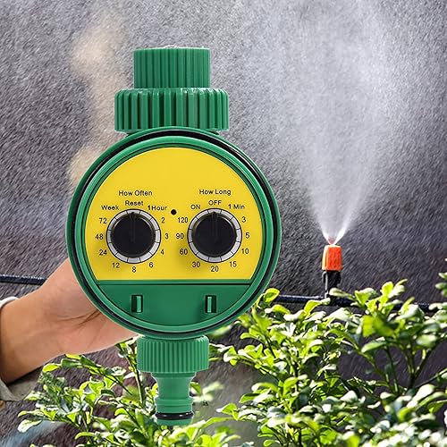 Miniatura 2 de Temporizador electrónico de agua, temporizador de riego electrónico automático de dos esferas multifunción, controlador de riego de jardín para modo