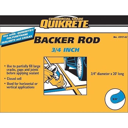 Quikrete Varilla de respaldo de espuma gris 3/4" x 20 pies.