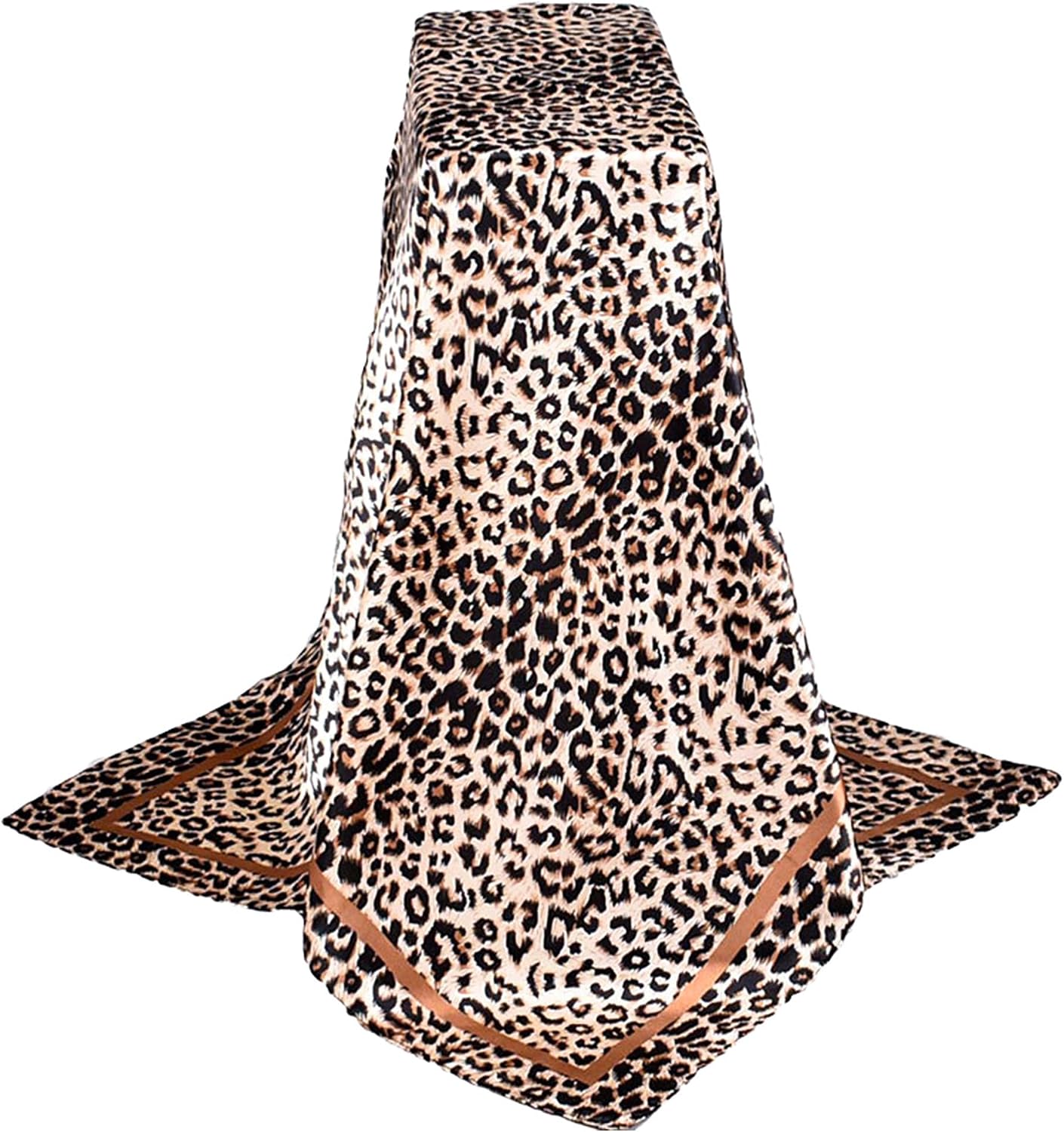 35 in Large Silk-Like Head Scarf for Women Square Bandana Hair Wrap | Lightweight Satin-Feel, for Fashion Accessories, Neck Scarf, Bag Accent, Sleep, Travel Styling, All Season, Multiple Print