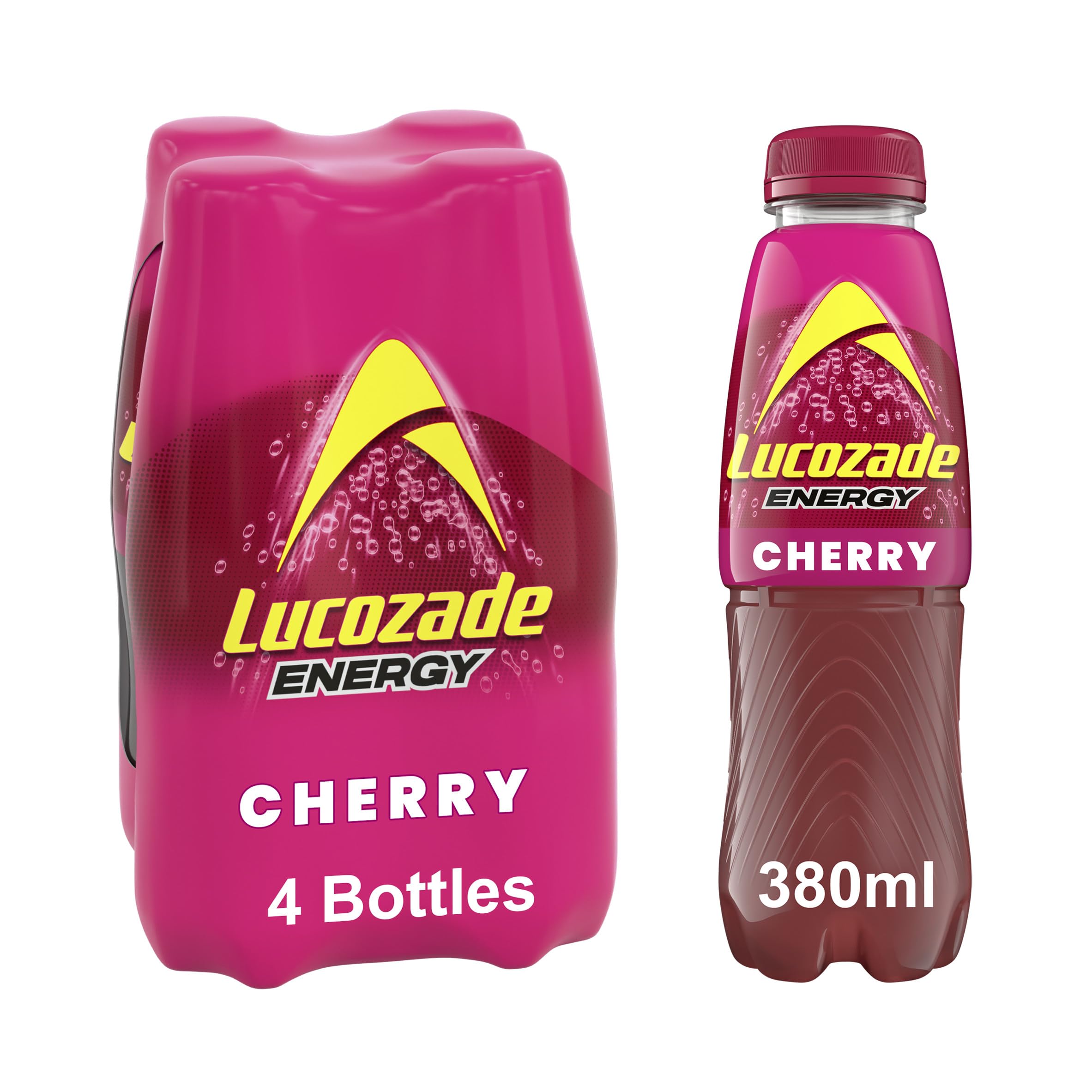 LucozadeEnergy Cherry 380ml (Pack of 4)