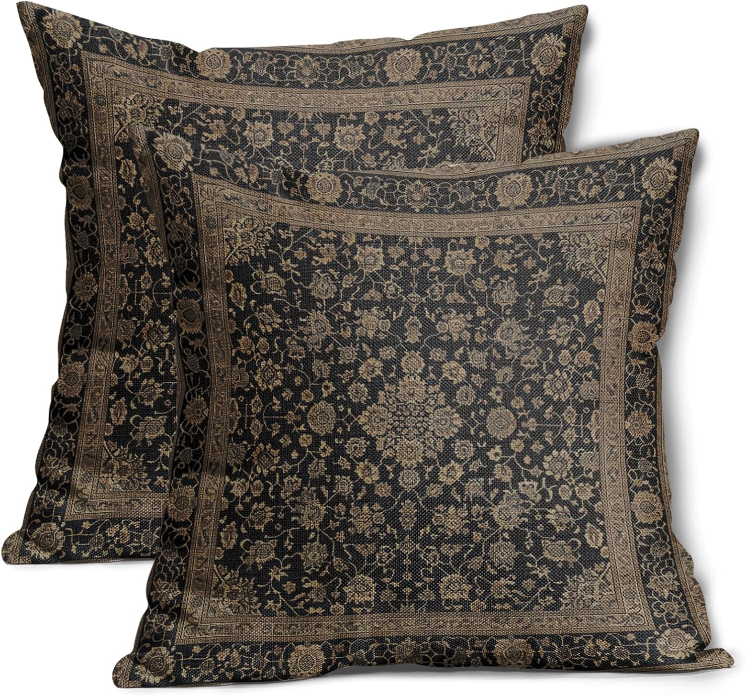 Antique Tabriz Rug Print Pillow Covers