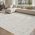 Area Rug for Living Room Rug-Carpet 5x7 Bedroom Rugs Textured Tufted Jacquard Modern Neutral Soft Washable Luxury Rug for Dining Room Nursery Non Slip Beige