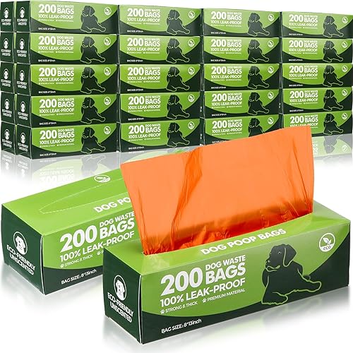 Miniatura 7 de 50 rollos de bolsas de basura para perros, 10000 unidades, bolsas de basura para perros, a prueba de fugas, bolsas de plástico gruesas para el