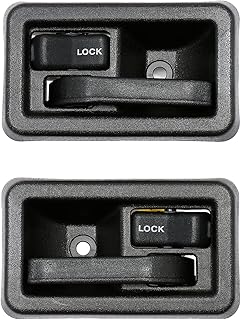 Interior Door Handle Set, Compatible with Jeep Wrangler 1987-1996 YJ, 1997 1998 1999 2000 2001 2002 2003 2004 2005 2006 TJ, Inside Front Left Driver & Right Passenger Side | 79540, 79541 Inner Handle