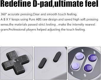Retro Oyunlar için 2X Klasik SNES USB Denetleyicisi, Windows PC Mac Ahududu Pi için Süper NES Kablolu USB Joypad Oyun Denetleyicisi
