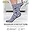 Pembrook Ankle Diabetic Socks for Women & Men - 4 Pairs Flowers, Moisture-Wicking Non Binding Socks Women, Neuropathy and Edema, Stretchy Wide Top