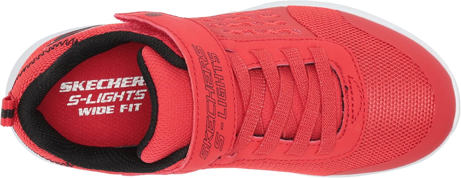 Skechers Unisex-Child Dyna-Lights Sneaker Red/Black 5 Toddler