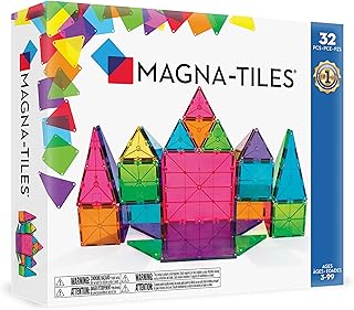 MAGNA-TILES Classic 32-Piece Magnetic Construction Set, The ORIGINAL Magnetic Building Brand