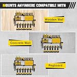 Support mural de l'organisateur d'outils de puissance, rack de porte-perceuses à charge lourde, perceuse sans fil & Armoire de rangement pour garage, étagère, pegboard & Atelier, Porte tournevis, Support de gestion d'outils