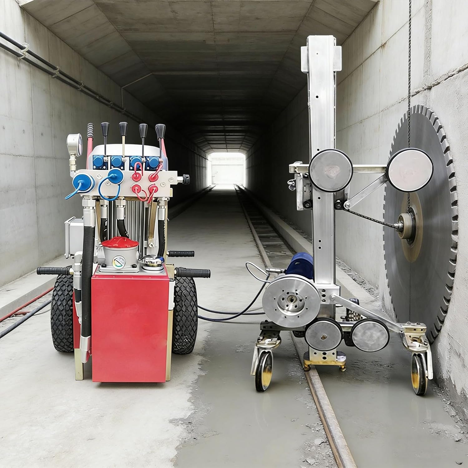 Hydraulic Diamond Wire Saw, Diamond Wire Saw Machine, Concrete Wire Saw Machine for Thick Reinforced Concrete Wall Cutting