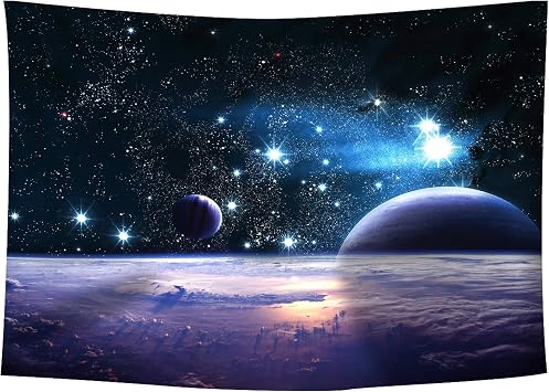 Galaxy Starry Sky Photography Background,9x6 ft,Polyester