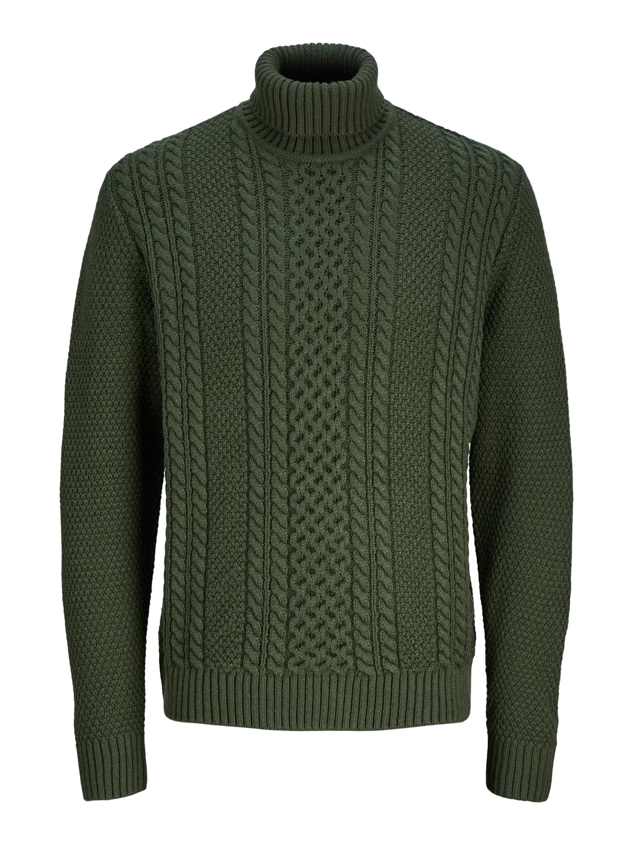 JACK & JONES Jjpaul Knit Roll Neck, Green (Duffel Bag), XL