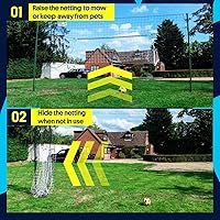 Vista 7 de Open Goaaal 3-in-1 Soccer Training Rebounder - Soccer Goal for Volley, Passing, Training - Outdoor Sports, Backyard