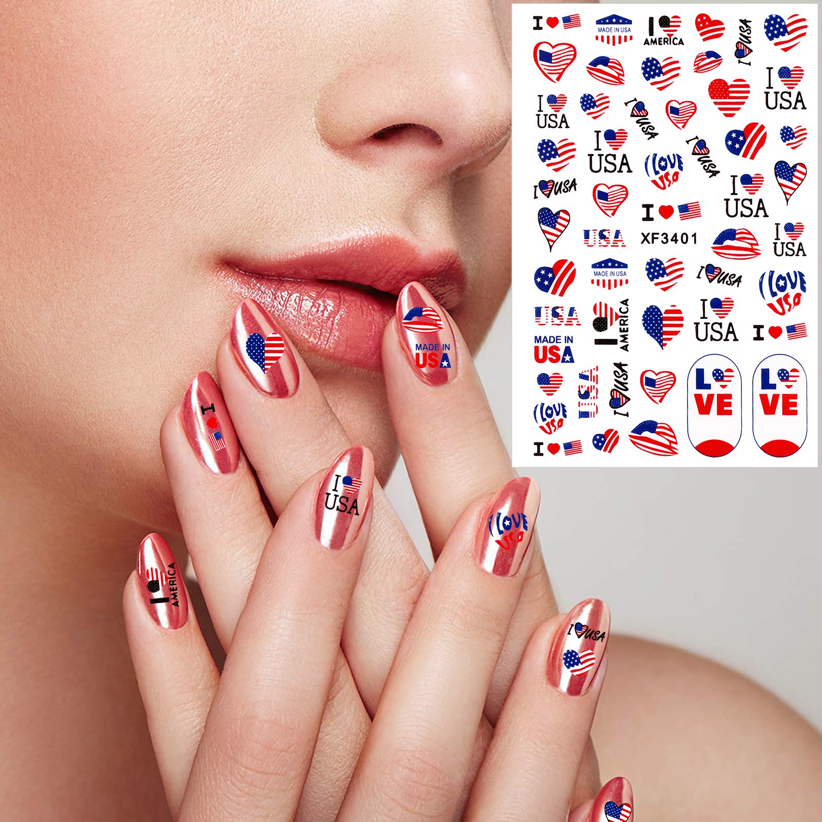 Amazon.com: Konsait 4th of July Decor Nails Stickers, 478 Pieces  Independence Day Designer Nail Art Stickers, Self- Adhesive Patriotic Nail  Decals for Women Kids Manicure Memorial Day Nails Decoration Supplies :  Beauty