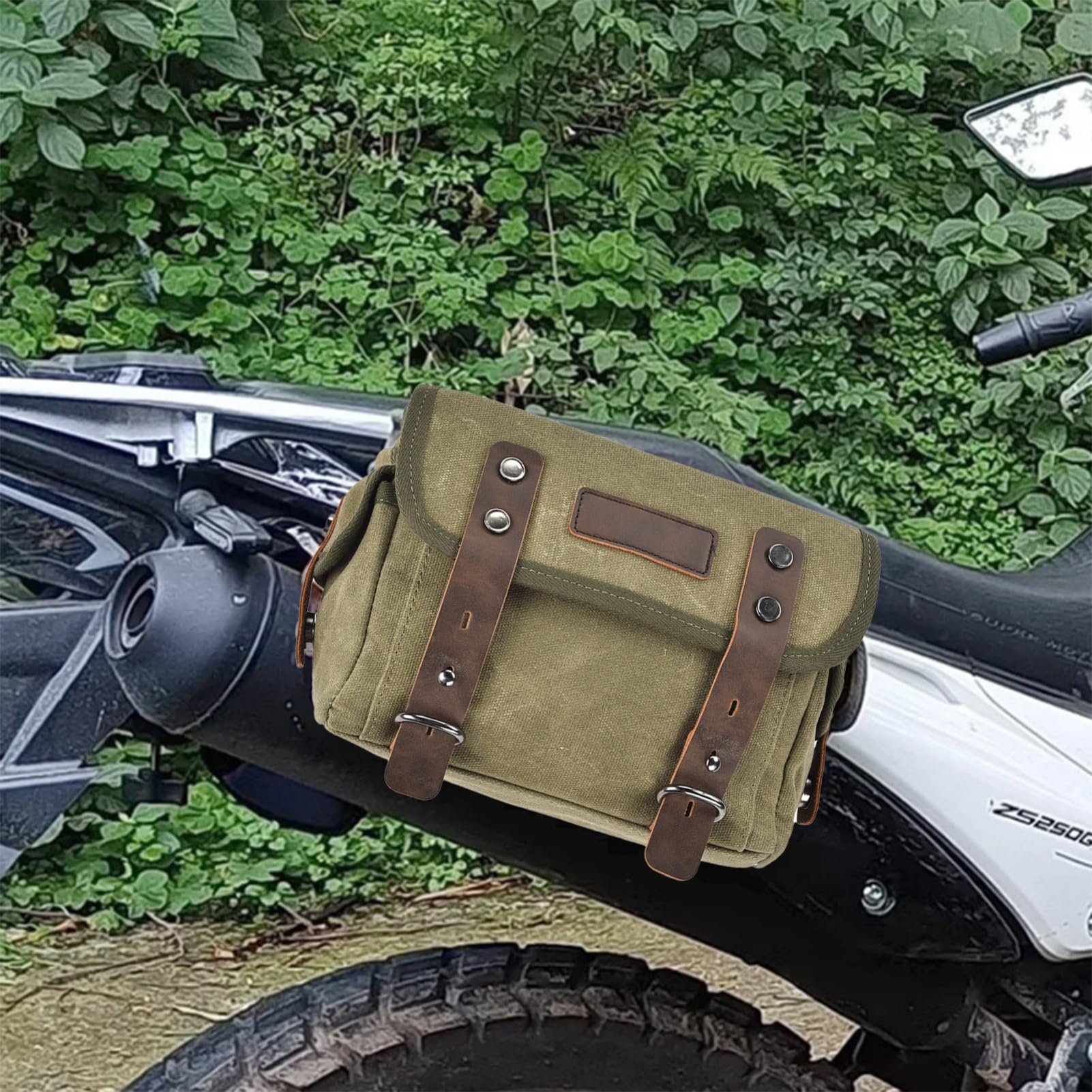 Motorrad-Hecktasche – Langlebiger Schutz, abnehmbare Fahrrad-Rücksitztasche zur Aufbewahrung des Rücksitzes | Hochfeste Motorradtaschen und Gepäck für Motorräder von Tur