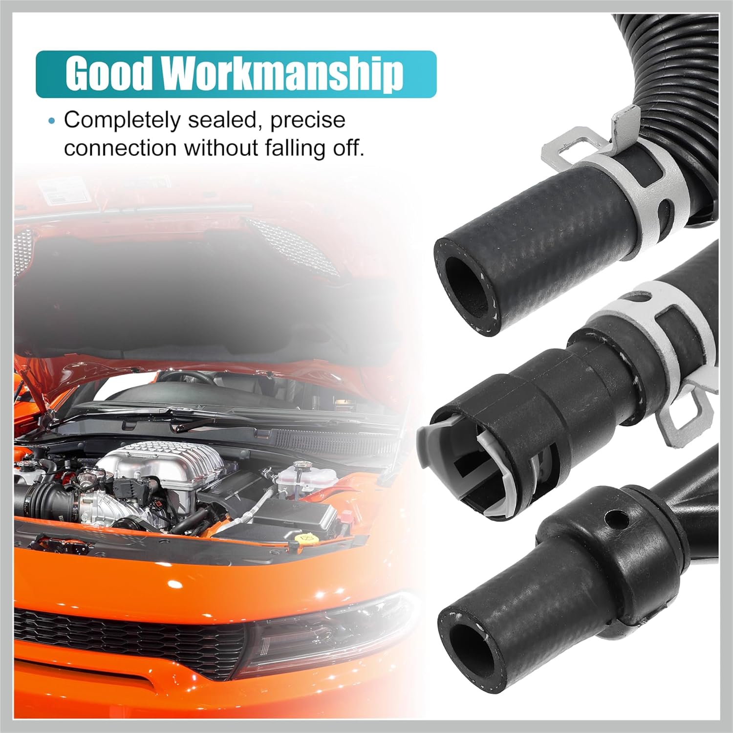 1 Set HVAC Heater Supply and Return Hose for Chrysler Town & Country for Dodge Grand Caravan for VW Routan Engine Heater Inlet & Outlet Hose 4677603AK 626-307 Replacement Car Parts