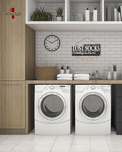 Miniatura 4 de Cartel de Lost Socks para cuarto de servicio decoración de pared de granja, letrero de lavandería, impresión en lienzo de calcetines perdidos que